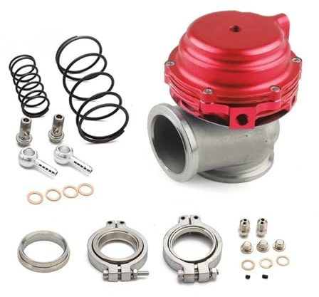 Valvola EGR Modulo Raffreddatore D'acqua Turbo Esterno Wastegate Da 44 Mm Con Flangia Hardware MV-R Raffreddato Ad Acqua Rosso Blu Nero(Rosso)
