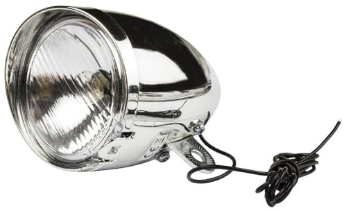 On Bike Phare Dynamo avec Fil Et Ampoule | Éclairage Avant De Vélo Universel étanche - Lampe De Vélo sans Batterie avec Faisceau Large pour La Ville Et La Randonnée