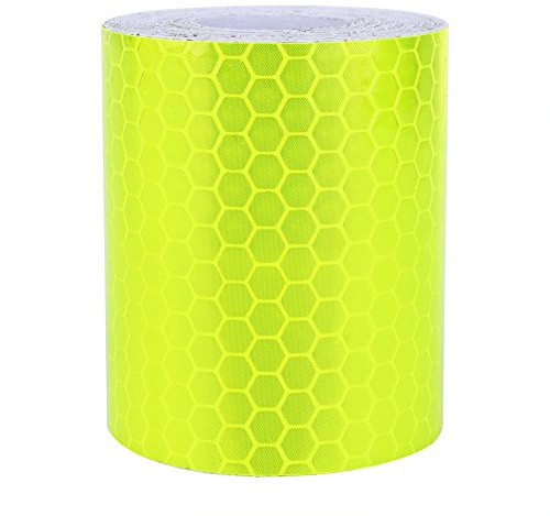 Reflektorband Klebeband Gelb Grün Reflektierendes Sicherheitsband Gefahrenwarnung Notfahrzeug Markierungsband Warnbandrolle 5cm x