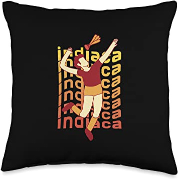 Indiaca Player Sport Throw Pillow