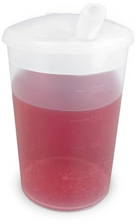 Gobelet en plastique avec couvercle à boire | Gobelet à boire pour adultes personnes âgées Gobelets en plastique pour adultes Gobelet pour personnes handicapées âgés Couvercle à boquille étroite