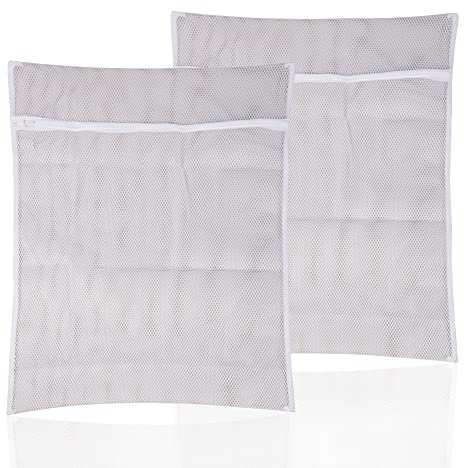 Bestlivings Wäschenetz XXL (2er Set / 50x70cm) - Wäschesack Kochfest - Wäschebeutel für Blusen, BH, Unterwäsche, Socken oder Feinwäsche - Füllmenge bis 3kg