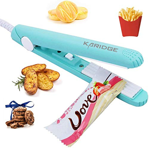 Folienschweißgerät Mini, Küche Gadget Bag Sealer Handheld-Heißsiegelgerät Verschlussgerät für Beutel Spänesäcke Plastiktüten Lebensmittellagerung Snack Tüten Schweissgerät (Mintgrün)