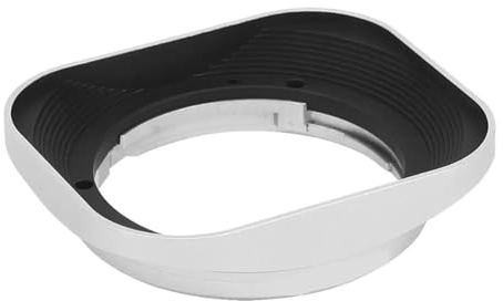 Quadratische Metall-Gegenlichtblende für LH-X35S, für Fuji for Fujinon for XF35mmF2 XF 35mm F/2 R WR und für XF23mmF2 XF 23mm F2 R WR Objektiv Silber