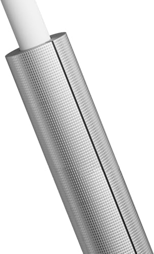 Outdoor Antifreeze Insulation Pipe Half Split Aluminum Foil Pipe Insulation Foam Tube ID 20/22/34/43/48/60/76/89/114/159.0 mm Foam Insulation Pipe Covers for Pipe Insulation Wraps(ID 1-1/4(32.0mm))