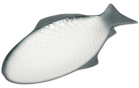 Garneck Fish Steamed Tray Decorative Fish Plate Ceramic Serving Dish Commemorative Decorative Plates