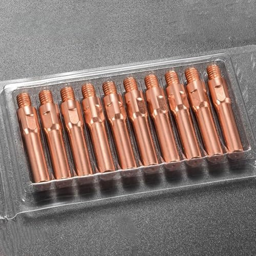 Punta conductora para máquina de soldar, punta de cobre de 45 x 8,8 mm con alimentación de alambre suave, conexión roscada M6 para un rendimiento estable (1,2 mm)