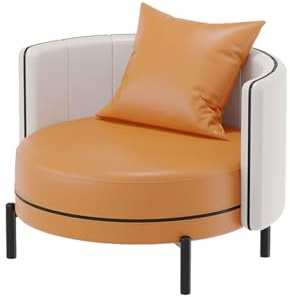 Mitten av århundradet modern soffa och hög ryggstol med massiv träram för vardagsrum och kontor