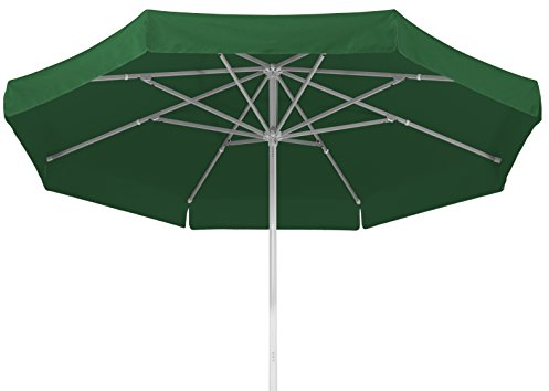 Schneider Sonnenschirm Jumbo, grün, 400 cm rund, Gestell Aluminium, Bespannung Polyester, 15.3 kg