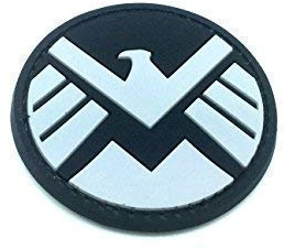 Patch Nation S.H.I.E.L.D. Ironman Team Shield Agent Schwarz PVC Airsoft Paintball Klett Emblem Abzeichen
