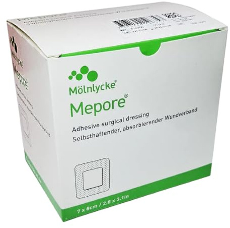 Mepore 670700 Verbände, Wundverband, steril 7 cm x 8 cm (55-er pack)