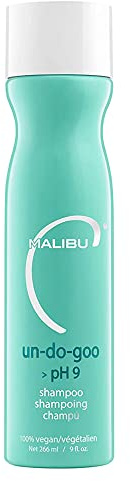 Malibu C Un-Do-Goo Clarifying Shampoo - Removes Product Build Up and Resins from Hair - Shine Restoring, Sulfate-Free Cleanser (9 oz)