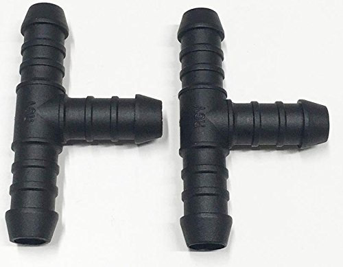 2 x 12mm Water Hose Pipe T Piece Connector Joiner Koi / Fish Pond