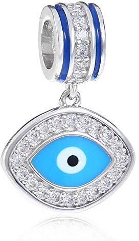 925 sterling silver berlock ängel symbol for Halloween och julberlock, armband (A)