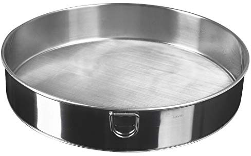 Xpanal Flour Sieve Fine Mesh, 10 Stainless Steel 60 Mesh Round Flour Sifter for Baking Cake Bread