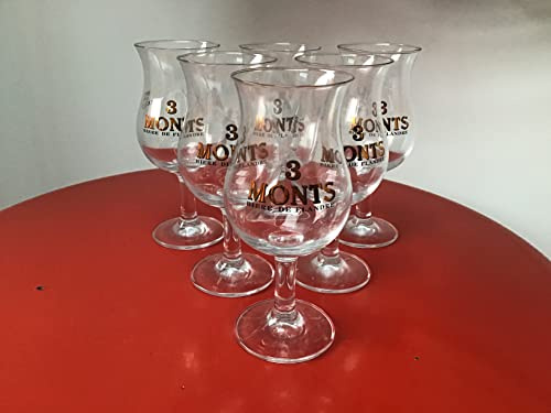 3 monts Lot de 6 verres à bière 25cl verre neuf