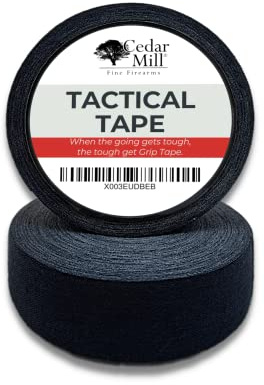 Cedar Mill 2-Pack Magazine Gun Tape - Water-Resistant Gun Grip Tape to Improve Handles & Protect from Scratches & Smudges - Non-Slip, Non-Reflective Tactical Tape for Guns, Rifles & Shotguns