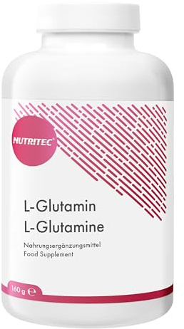 Nutritec L-Glutamin 750mg, 180 Kapseln, hochdosiert, Nahrungsergänzungsmittel