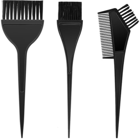 3Pcs Professional Salon Hair Color Applicator Kit - Hair Tint Dyeing Brush Set for Coloring and Dyeing