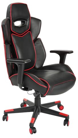 X Rocker Drogon Gaming Chefsessel Bürodrehstuhl | Schwarz/Rot