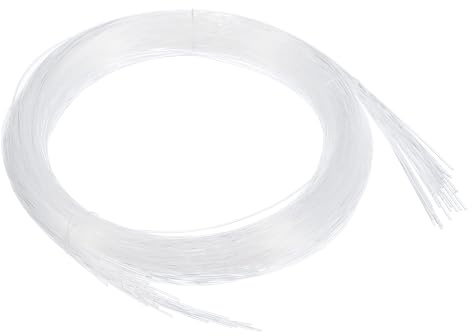 sourcing map 50Pcs 9.8ft PMMA Mixed Fiber Optic Cable Strands 0.04 Inch Side Glow LED Illumination Crystal Cables Car Atmosphere Lights for Star Sky Roof Ceiling