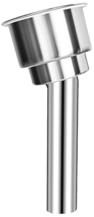 316 Stainless Steel Boat Cup Holder,Portable Cup Holder,15 Degree Outrigger Cup Holder,Flush Mount Resistant Cup Insert,Stainless Steel Mount Outrigger Rod(Cannot be used as Fishing Rod Bracket)