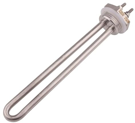 DN25 Heating Element DC Electric Water Heater Immersion Boiler Screw Plug Heater With 1BSP Thread 220v 750W 1KW 1.5KW (Color : As the picture shows-01, Size : 750w)