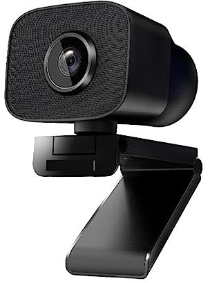 Webcam PC, Autofocus HDR 2K Webcam 100° grandangolare di tipo C con doppio microfono con cancellazione del rumore for riunioni/live streaming/registrazione ,per streaming live, videochiamate, conferen