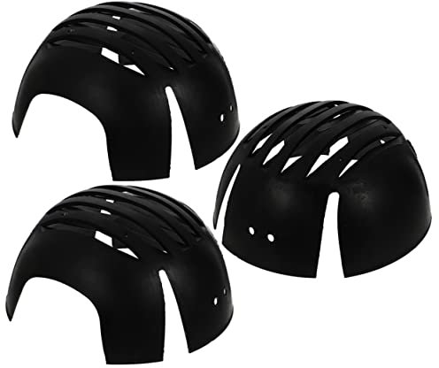 JECOMPRIS 3pcs Black Safety Bump Cap Inserts Universal Helmet Liner Baseball Hat Insert for Industrial Work Protection