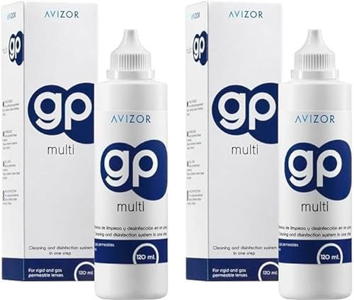 Avízor GP Multi - Pack 2 x 120ml | Cleaning and Disinfection Solution for Rigid and Gas-Permeable Contact Lenses | Guaranteed Hydration | Multipurpose Solution for Contact Lens Care