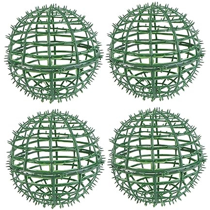 Hemobllo 4pcs Flower Arrangement Topiary Ball Frame Lightweight Decorative Rack for Weddings Gardens Easy Installation Smooth Surface for Floral Displays