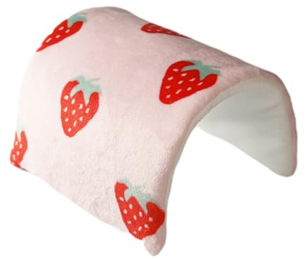 PERSELOSO Tunnel pour Petits Animaux en Tissu Rose, Tunnel Pratique pour Hamsters et Gerbilles, Exercice Quotidien et Jeu Forme Modulable Détachable