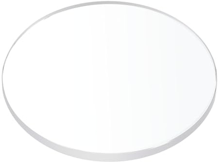 sourcing map Verre de montre en verre de cristal plat rond transparent saphir lunettes de rechange pour horloger