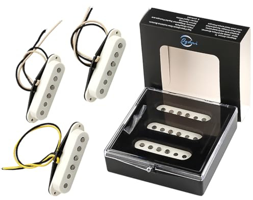 Alnico 5 Gitarren-Tonabnehmer-Set SSS Einzelspulen-Tonabnehmer Hals/Mitte/Steg-Tonabnehmer-Set für Strat E-Gitarre für Stratocaster-Gitarrenersatzteil