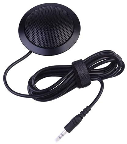 OSALADI Omnidirektionales Kondensator Mikrofon mit Rauschunterdrückung Plug Play für Konferenzen Videoanrufe PC Laptop Business Meetings und Gaming Klare Sprachaufnahme