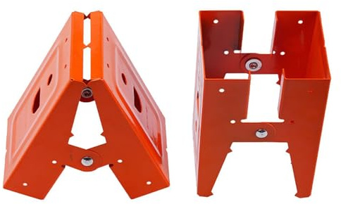 Fazvncv Strong Workbenches Clamp Tool Without Assembly Not Slip Teeth Adjustable Sawhorse Brackets Easy to Use for Woodworking