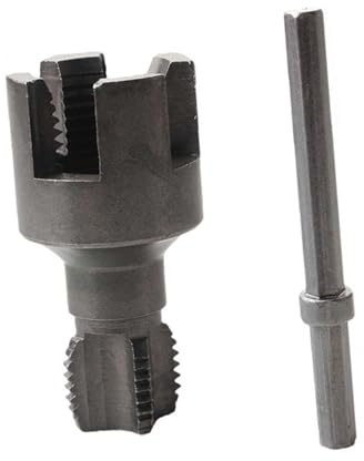 Strumento per la creazione di filettature in PVC per trapano elettrico infila tubi da 1/2 3/4 in PVC filiera infila strumento integrato per filettatura idraulica