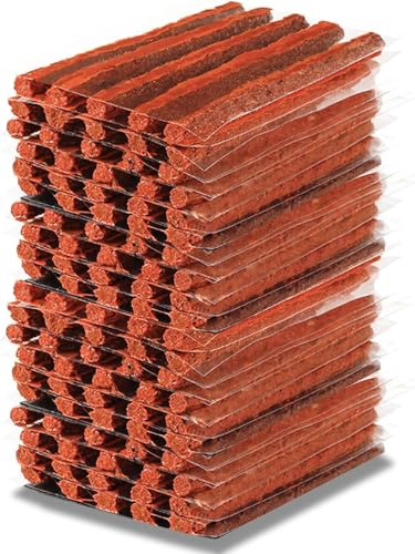 PUIBERS 100 Stück Reifenreparatur Streifen, Reifen Reparatur Streifen,Tubeless Reifen Reparatur Kit,Reifenreparaturset für Autos, Wohnmobile, Geländewagen, Quads, Motorräder, Lastkraftwagen