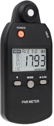 Digital Light Meter, Light Meter Handheld PAR Sensor Measure Grow Intensity Lux PPFD Tester For Indoor And Outdoor Plant,easy to carry