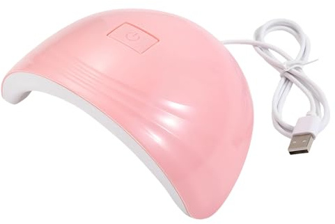 88 W LED-nagellampa, rosa USB-nagellampa med 18 LED-pärlor, 60 och 120-tal timer, bärbar öppen design gellampa för fingernagel och tånagel manikyrhärdning