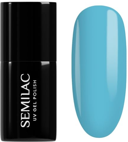 Semilac UV Nagellack 044 Intense Blue 7ml Kollektion Tropical Drinks