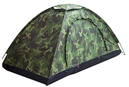 Sutekus Campingtält kamouflage tält lätt utomhus tält musik festival kupol tält (en person)