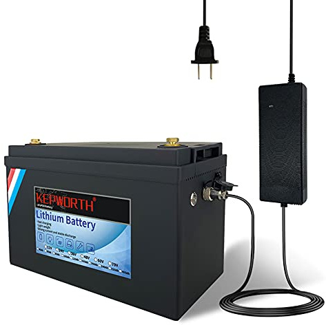 Batterie LiFePO4 24V 60Ah Batterie Lithium Fer Phosphate Jusqu'à 7000 Cycle Profond avec BMS pour RV, Camping-Cars, Solaire, Alimentation de Secours, Fonctionnement en série ou parallèle