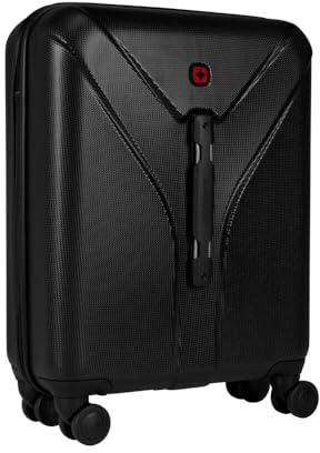 WENGER Ibex Carry-On Hartschalenkoffer, Handgepäck, Trolley, 35 l, Sicherheitsschloss, Damen Herren, Reisen Urlaub, Schwarz, 612039