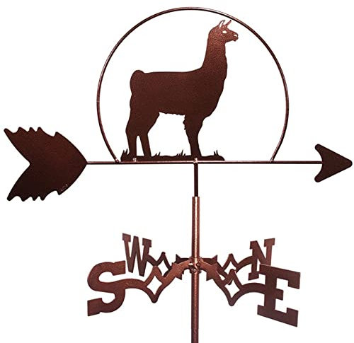EICOFF Exquisite Metall-Wetterfahne-Ornament, Metall-Wetterfahne-Pferd, Retro-Bauernhof-Wetterfahne-Gartenpfahl, Windrichtungsanzeiger mit Rostschutzbeschichtung, Windfahne als Dach-Innenhof-Dekora
