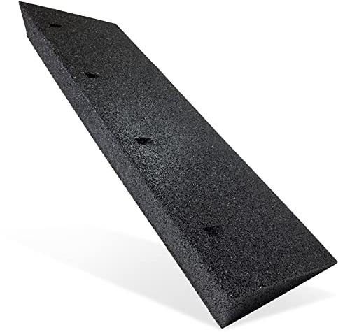 TOPRUBBER ® Bordsteinrampe 1000x250x110 Bordstein Auffahrrampe aus Gummigranulat