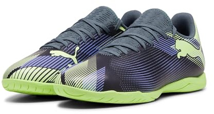 Puma Unisex Adults Future 7 Play IT Soccer Shoe, Gray Skies-Elektro Purple-Fizzy Apple-Puma White, 44 EU