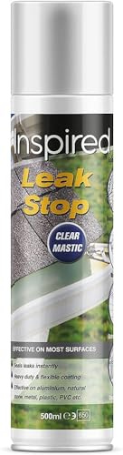 Homecare Essentials Clear Mastic Spray Inspired Leak Stop 500ml Flexible Coating Seal Leak Instantly