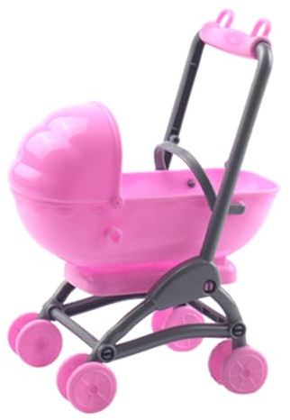 jojofuny Puppenwagen Spielzeug Miniatur Kinderwagen Für Kinder Simulierter Puppen Kinderwagen Modell 19X11X9 cm Realistisches Baby Stroller Spielzeug Für Rollenspiele Und Puppenhaus Dekoration