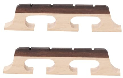 LT Easiyl Lot de 2 chevalet de rechange à 4 cordes en érable ébène compatible avec banjo guitare ukulélé